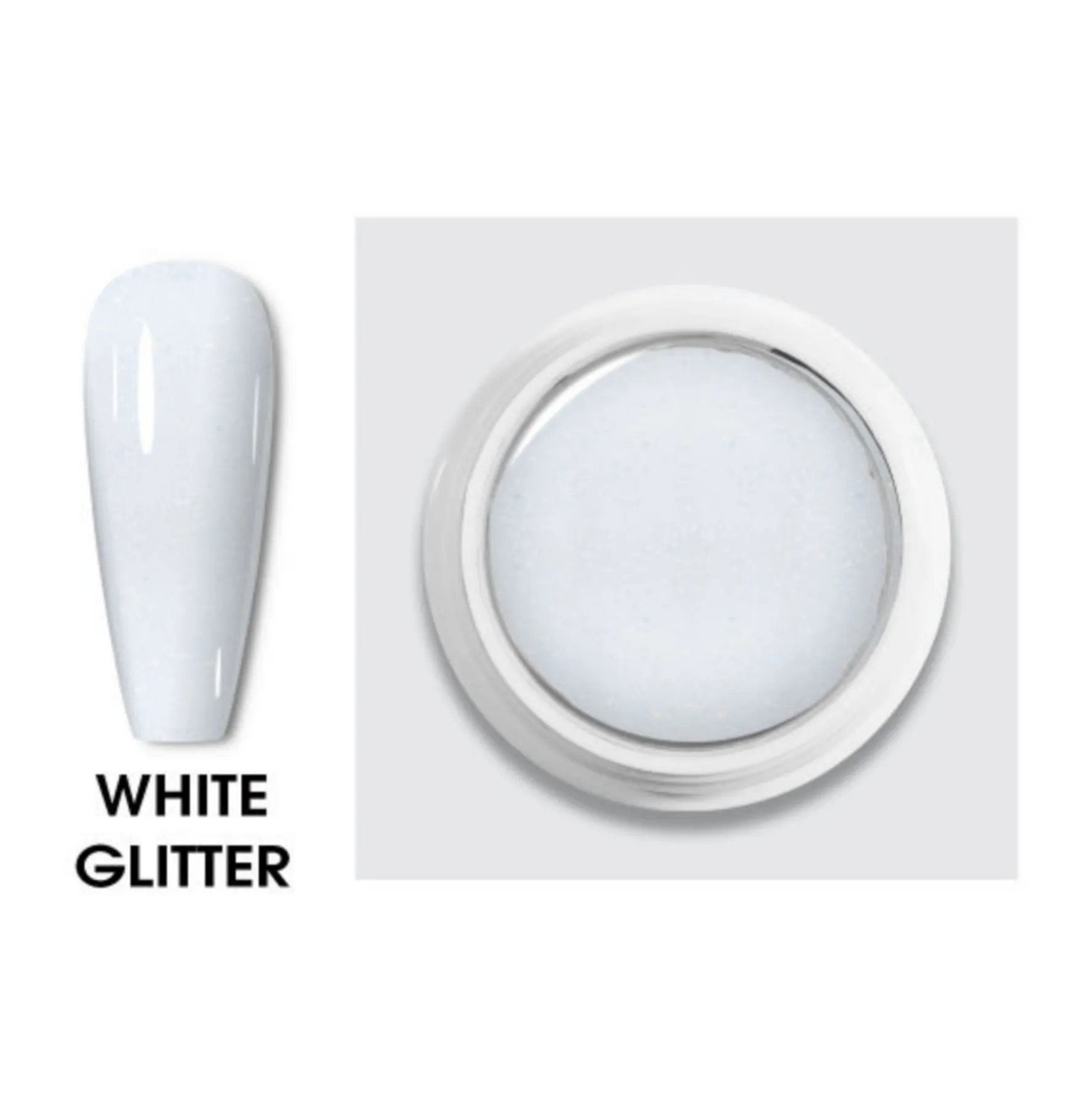 Acrygel White Glitter (50 ml)