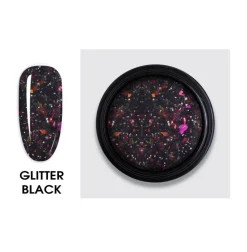 Builder Gel Glitter Black