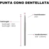 Punta Fresa Cono Dentellata