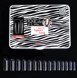 Soft Gel Tip Square Long (400 pz)